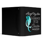 Always My Hero In Memory Cousin - Ovarian Cancer Vinyl Binder