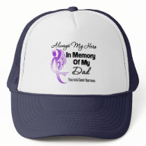 Always My Hero In Memory Dad - Pancreatic Cancer Hats