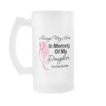 Always My Hero In Memory Daughter - Breast Cancer Coffee Mugs