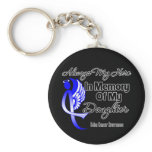 Always My Hero In Memory Daughter - Colon Cancer Keychains