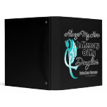 Always My Hero In Memory Daughter - Ovarian Cancer Vinyl Binder