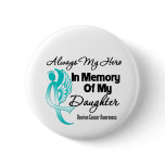 Always My Hero In Memory Daughter - Ovarian Cancer Buttons