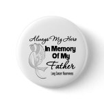 Always My Hero In Memory Father - Lung Cancer Buttons