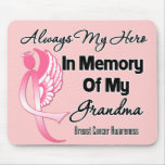 Always My Hero In Memory Grandma - Breast Cancer Mouse Pad