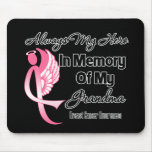 Always My Hero In Memory Grandma - Breast Cancer Mousepad