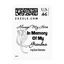 Always My Hero In Memory Grandma - Lung Cancer Stamps