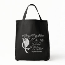 Always My Hero In Memory Mom - Lung Cancer Canvas Bags