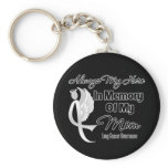 Always My Hero In Memory Mom - Lung Cancer Key Chain