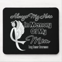 Always My Hero In Memory Mom - Lung Cancer Mouse Pad