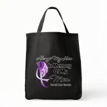 Always My Hero In Memory Mom - Pancreatic Cancer Tote Bags