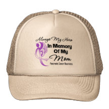 Always My Hero In Memory Mom - Pancreatic Cancer Mesh Hat
