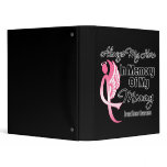Always My Hero In Memory Mommy - Breast Cancer Vinyl Binder