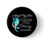 Always My Hero In Memory Mommy - Ovarian Cancer Buttons