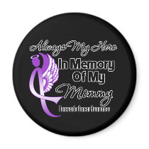Always My Hero In Memory Mommy - Pancreatic Cancer Refrigerator Magnet