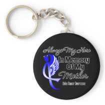 Always My Hero In Memory Mother - Colon Cancer Key Chains