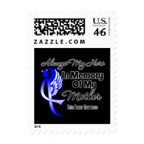 Always My Hero In Memory Mother - Colon Cancer Postage Stamp