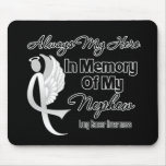 Always My Hero In Memory Nephew - Lung Cancer Mouse Pad