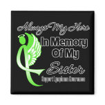Always My Hero In Memory Sister - Lymphoma Magnets