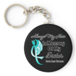 Always My Hero In Memory Sister - Ovarian Cancer Key Chains