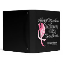Always My Hero In Memory Twin Sister Breast Cancer 3 Ring Binders
