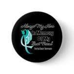 Always My Hero Memory Best Friend Ovarian Cancer Pin