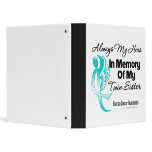 Always My Hero Memory Twin Sister Ovarian Cancer Binders