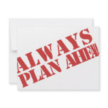 Always plan ahead! custom announcements