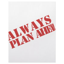 Always plan ahead! customized letterhead