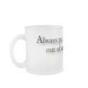 "Always put your drinks out of arm's way." Mug by TheProf "Always put your drinks out of arm's way." Mug