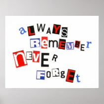 Always Remember Never Forget Poster