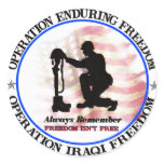 Always Remember.png Round Sticker