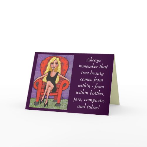 Always remember that true beauty... - card card