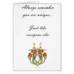 Always remember you are unique card