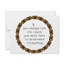 Always tell the truth invitations by BrandyHouse Always tell the truth invitations