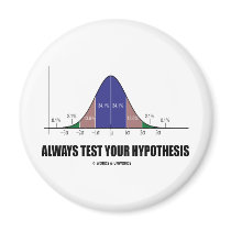 Always Test Your Hypothesis (Statistical Attitude) Fridge Magnet