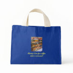 Always time for coffee and a croissant tote bags