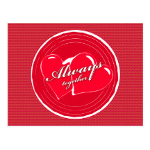 Always Together (red) - Postcard