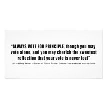 Always Vote For Principle John Quincy Adams Photo Greeting Card