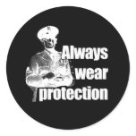 ALWAYS WEAR PROTECTION stickers