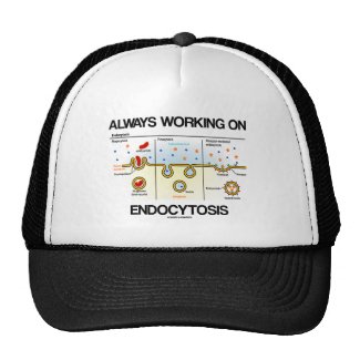 Always Working On Endocytosis (Cellular Eating) Mesh Hats