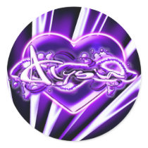 Alysia Round Sticker