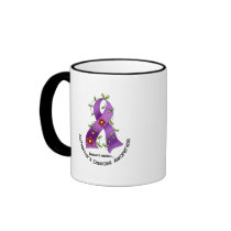 ALZHEIMER’S DISEASE AWARENESS Flower Ribbon 1 Mug