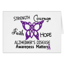 Alzheimer’s Disease Celtic Butterfly 3 Greeting Cards