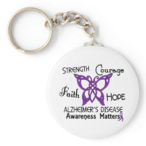 Alzheimer’s Disease Celtic Butterfly 3 Key Chain