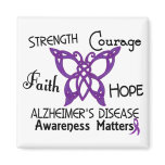 Alzheimer’s Disease Celtic Butterfly 3 Refrigerator Magnet