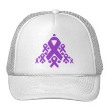 Alzheimer’s Disease Christmas Ribbon Tree Trucker Hat