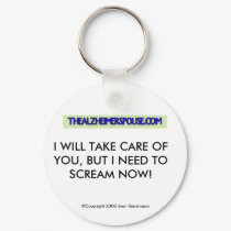 Alzheimer Spouse Key Chain - Humor keychains