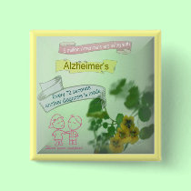 Alzheimers Awareness Button by deesbasenjis Alzheimers Awareness Button