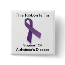 Alzheimer's Awareness - Square Button