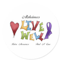 Alzheimer's Awareness stickers